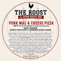 Pork Mac & Cheese Pizza label — The Roost by Henn House BBQ